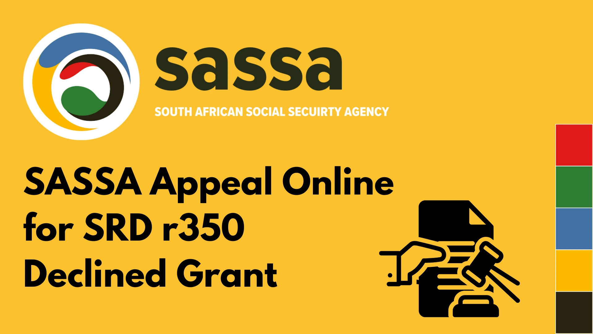 SASSA Appeal Online for SRD r350 Declined Grant